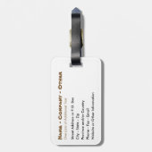 Funny Dog Lover Bagagelabel (Achterkant verticaal)
