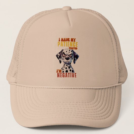 Funny Dog Lover Baseball & Trucker Hat - 'Geduld Trucker Pet (Voorkant)
