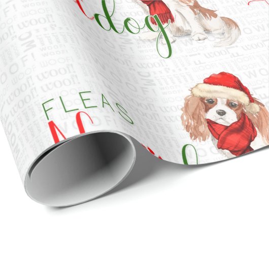 Funny Dog Lover Cavalier King Charles Spaniel Cadeaupapier (Rol Hoek)