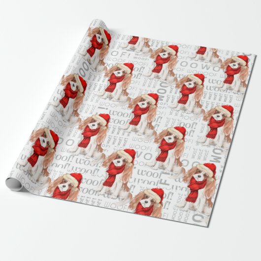 Funny Dog Lover Cavalier King Charles Spaniel Cadeaupapier (Uitgerold)