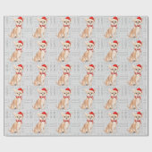 Funny Dog Lover Chihuahua Kerstmis Cadeaupapier (Vlak)