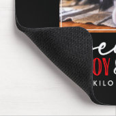 Funny Dog Lover Christmas Photo Cute D  Muismat (Hoek)