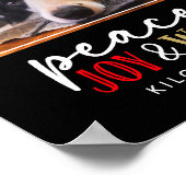 Funny Dog Lover Christmas Photo Cute D  Poster (Hoek)