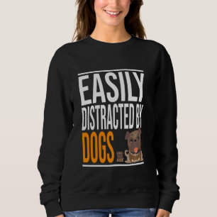 Funny Dog Lover Cute papa Pug Dog en Little Dog Trui