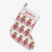 Funny Dog Lover Dog die lomp met kerstavond zoete  Kleine Kerstsok (Voorkant (Hangend))