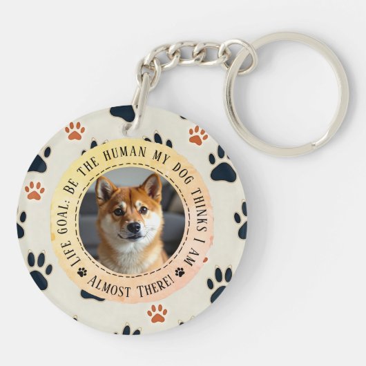  Funny Dog Lover Gift - Life Goal Sleutelhanger (Achterkant)