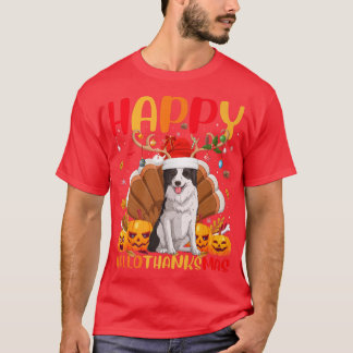 Funny Dog Lover Happy Border Collie Dog HelloDank T-shirt