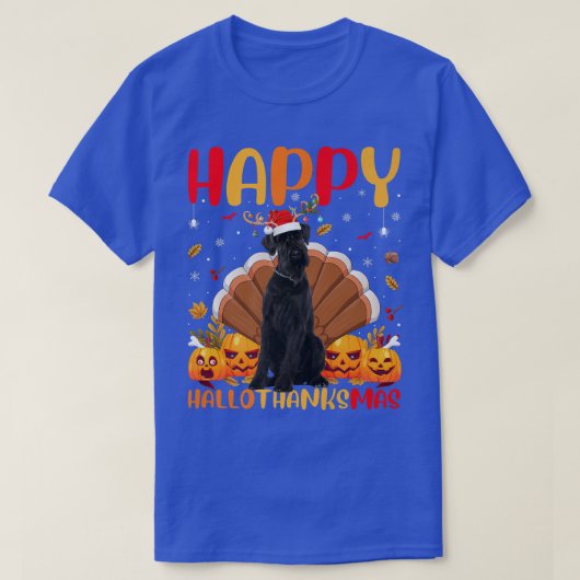 Funny Dog Lover Happy Giant Schnauzer Dog HelloTha T-shirt (Design voorkant)