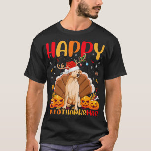 Funny Dog Lover Happy Golden Retriever Dog HelloTh T-shirt