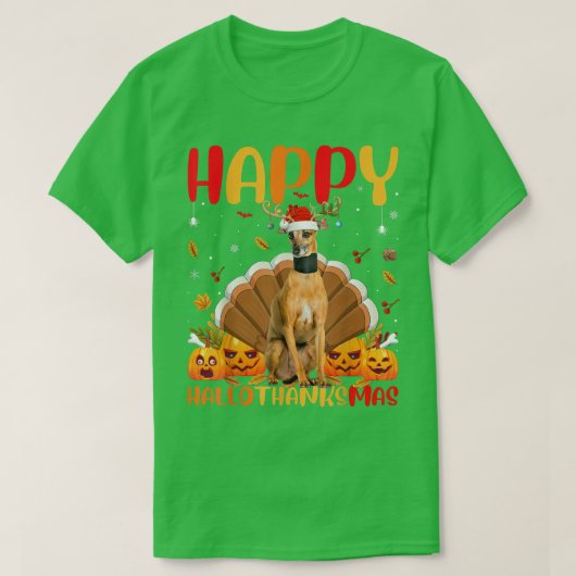 Funny Dog Lover Happy Italian Greyhound Dog HelloT T-shirt (Design voorkant)