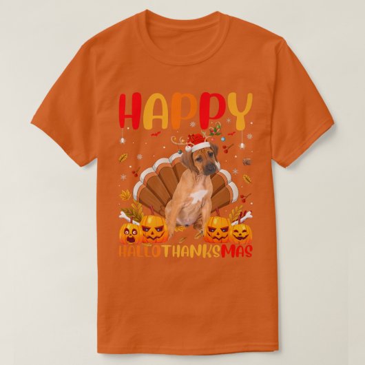 Funny Dog Lover Happy Rhodesian Ridgeback HelloTha T-shirt (Design voorkant)