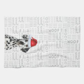 Funny Dog Lover Holiday Dalmatian Christmas Theedoek (Horizontaal)