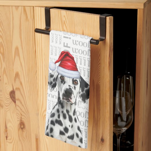 Funny Dog Lover Holiday Dalmatian Christmas Theedoek (Derde Gevouwen)