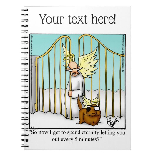 Funny Dog Lover Humor Notitieboek (Voorkant)