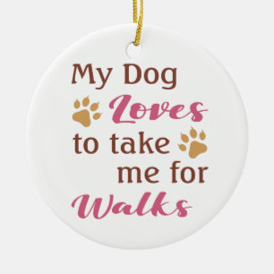 Funny Dog Lover Keramisch Ornament
