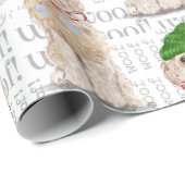 Funny Dog Lover Kerstmis Cockapoo Cadeaupapier (Rol Hoek)