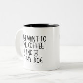 Funny Dog Lover Mok (Voorkant links)