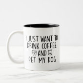 Funny Dog Lover Mok (Links)