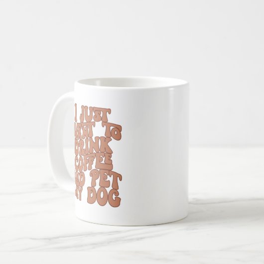 Funny Dog Lover Mok (Voorkant links)