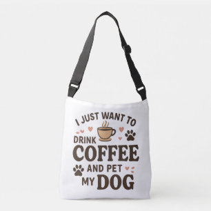 Funny Dog Lover Mok Dog mama Dog Dad Crossbody Tas