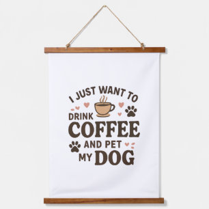 Funny Dog Lover Mok Dog mama Dog Dad Hangend Wandkleed