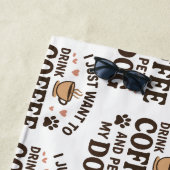 Funny Dog Lover Mok Dog mama Dog Dad Strandlaken (In situ)