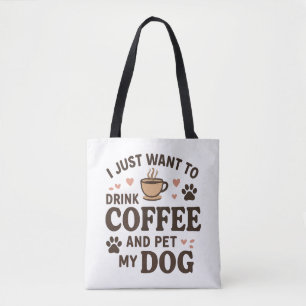 Funny Dog Lover Mok Dog mama Dog Dad Tote Bag