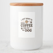 Funny Dog Lover Mok Dog mama Dog Dad Voedselcontainer Etiket (Voorkant)
