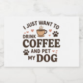 Funny Dog Lover Mok Dog mama Dog Dad Voedselcontainer Etiket (Enkel label)