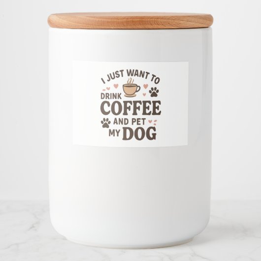 Funny Dog Lover Mok Dog mama Dog Dad Voedselcontainer Etiket (Voorkant)