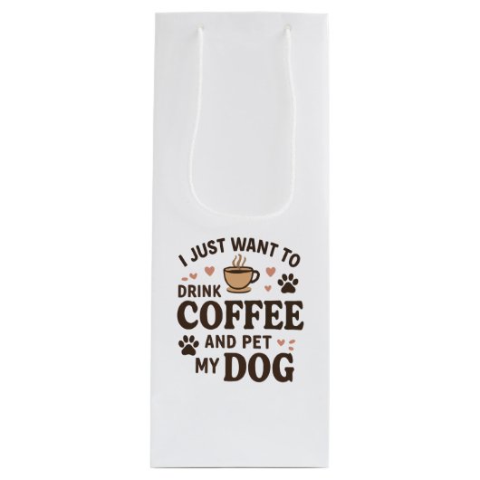 Funny Dog Lover Mok Dog mama Dog Dad Wijn Cadeautas (Voorkant)