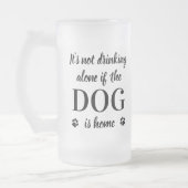 Funny Dog Lover Persoonlijke foto van Pet Matglas Bierpul (Links)