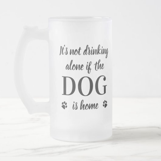 Funny Dog Lover Persoonlijke foto van Pet Matglas Bierpul (Links)