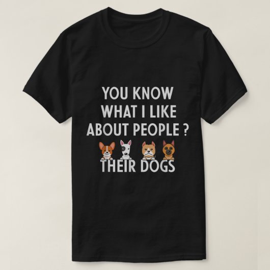 Funny Dog Lover Quote Design T-shirt (Design voorkant)