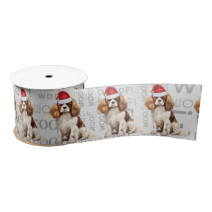 Funny Dog Lover Schattige Cavalier Dog Christmas Satijnen Lint