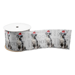 Funny Dog Lover Schattige Grote Deen Kerst Satijnen Lint