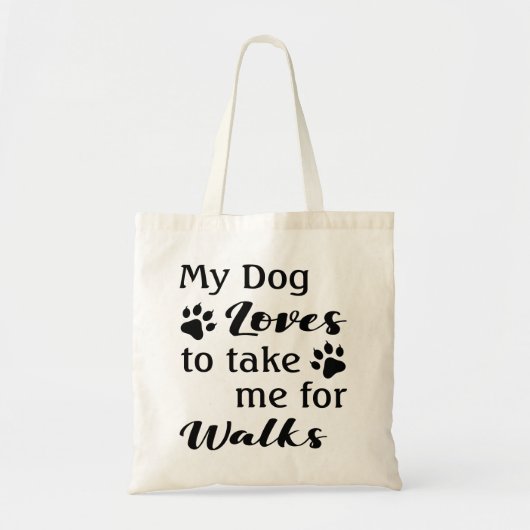 Funny Dog Lover Tote Bag (Voorkant)