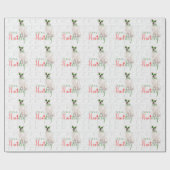 Funny Dog Lover White Pit Bull Cadeaupapier (Vlak)