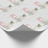 Funny Dog Lover White Pit Bull Cadeaupapier (Hoek)