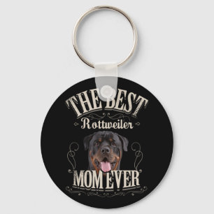 Funny Dog Lover Women   Beste rottweiler mam Lover Sleutelhanger