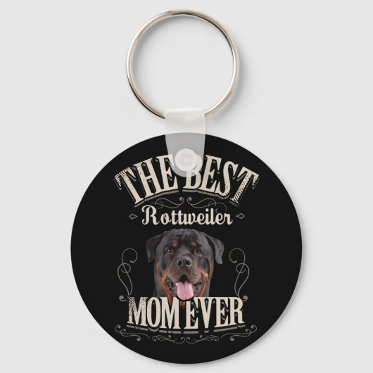 Funny Dog Lover Women | Beste rottweiler mam Lover Sleutelhanger (Voorkant)
