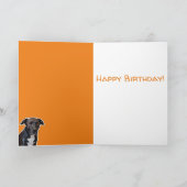 Funny Dog Lovers Birthday - in Dog Years Kaart (Binnen)