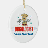 Funny Dog Lovers Keramisch Ornament (Rechts)