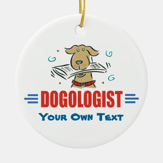 Funny Dog Lovers Keramisch Ornament (Voorkant)