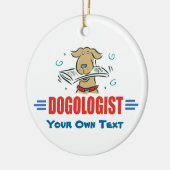 Funny Dog Lovers Keramisch Ornament (Links)