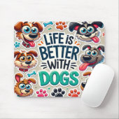 Funny Dog Lovers Muismat (Met muis)