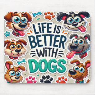 Funny Dog Lovers Muismat