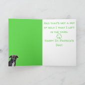 Funny Dog Lovers St. Patrick's Day Card Kaart (Binnen)
