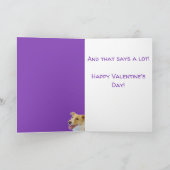 Funny Dog Lovers Valentijnsdag Card Kaart (Binnen)