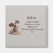 Funny Dog Magnet - Zomer Huisdier Gift (Voorkant)